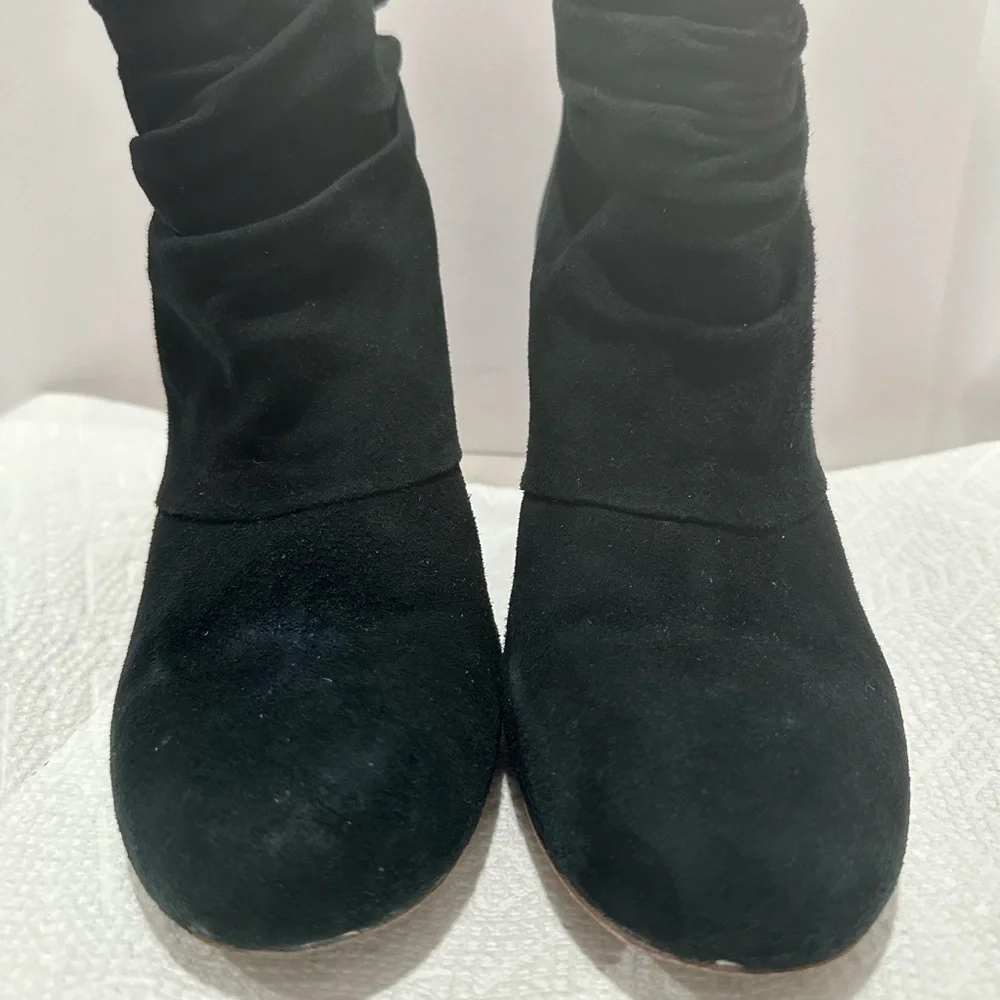 Tory Burch black suede booties size 7.5